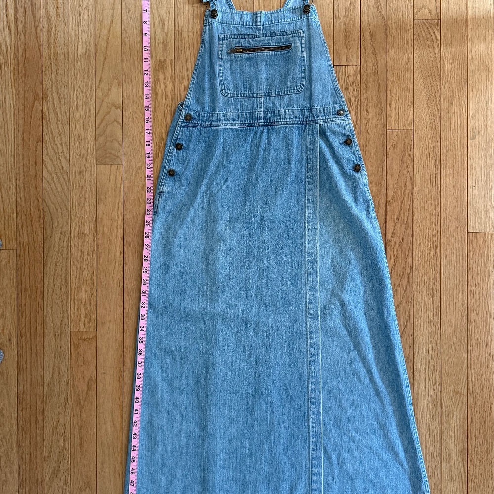 Denim Overall Maxi Dress Boston Proper